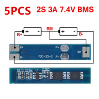 5PCS 2S 3A Li-ion Lithium Battery 7.4v 8.4V 18650 Charger Protection Board BMS PCM for Li-ion Lipo Battery Cell Pack