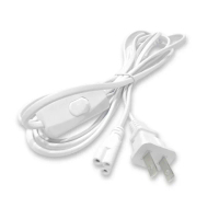 【加特屋】T5/T8 三孔 帶開關電源線 3米 3M 300cm 附開關 白色(LED 支架燈 層板燈 植物燈)