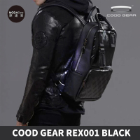 【摩達客】韓國進口COOD GEAR_REX001黑霧光刀刻紋頂級時尚商務雙邊後背包電腦包(防潑水/人體工學)