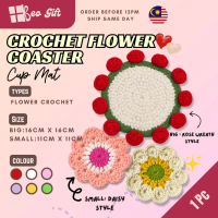 Handmade Flower Crochet Coasters Knitted Flower Coaster Mother's Gift Teacher Birthday Door Gifts