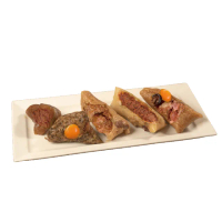 【億長御坊】湖州億品集粽5顆組(每包鮮肉.豆沙.香菇蛋黃.東坡.鹼粽 共5顆 南門市場 端午節 端午節肉粽)