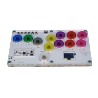 RP2040 Joystick Fighting Keyboard for Hitbox Raspberry Pi Street Fighter 6 Tekken Game Covered Punk 