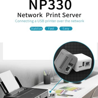 Durable Mini Professional Network Wireless Print Server NP330 USB 2.0 Print Server NETWORK Cable/Bluetooth/WIFI Version