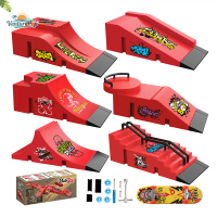 1 ชุด Mini Fingertip Skateboard Kit Children Finger Sports Finger Finger Skateboard Game Game Game S
