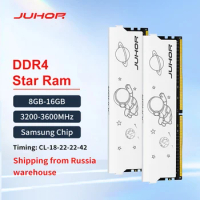 JUHOR Desktop RAMS DDR4 8GB 16GB 3200MHz 3600MHz New Dimm Memoria Rams