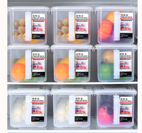 冰箱收納盒食品級廚房收納食物保鮮盒帶把手整理神器大容量儲物盒