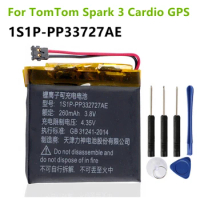 1S1P-PP332727AE For TomTom spark cardio＋music TomTom Spark 3 Cardio GPS Watch Acumulator -wire Plug 260mah Battery + Free Tools