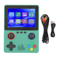 Portable Gaming Console 3.5in IPS Screen Support TV Output Handheld Game Console Dual 3D Joystick 32GB Memory Card for Adults