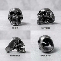Ring Skull Scream Pewter – Cincin Tengkorak Metalworks Aksesori