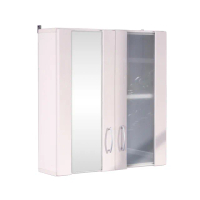 【LOGIS】蘭朵單鏡+霧玻雙門防水浴櫃(化妝櫃 吊櫃 櫥櫃)