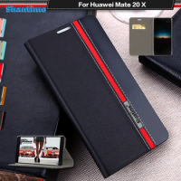 Book Case For Huawei Mate 20 X Flip Case Leather Wallet Phone Case For Huawei Mate 20 X Tpu Soft Silicone Back Cover