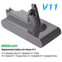 SV14 Battery 6000mAh 25.2V Lithium Li-ion Vacuum Cleaner Rechargeable Battery for Dyson V11 Absolute V11 Animal SV15 970145-02