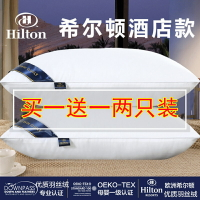 一對裝枕頭帶枕套枕芯希爾頓五星級酒店單人整頭枕家用男情侶專用