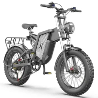 Electric Bike 20 Inch Fat Tire X20 Electric Motorcycle 2000W 35AH Removable Battery 7 Speed E Bike All Terrain Electric Bicycle