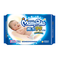 滿意寶寶 天生柔嫩溫和純水厚型溼巾-補充包(80入/包)