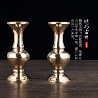 瑞象 銅花瓶純銅擺件仿古新中式客廳玄關現代家居裝飾品插花擺件