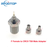 2PCS F Female Jack to CRC9 TS9 Male Plug Straight for WiFi Antenna Radio Antenna CRC9 TS9 to F RF Coaxial Adapter Wholesales