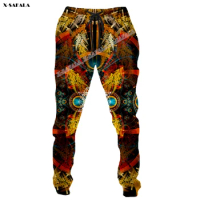 Psychedelic Madala Sacred Rave 3D Printed Trousers Men Sweatpants Casual Long Jogger Loose Sports Pants Samurai Harajuku