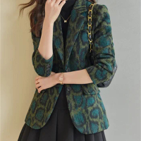 Yitimuceng Fashion Blazer for Women Fall Winter 2023 New Slim Long Sleeve Single Button Casual Jacket Office Ladies Formal Coats