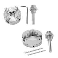 Set Chuck Mini Lathe, Chuck Sambungan dan Set Batang Penyambung, Sesuai untuk Gerudi Elektrik