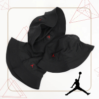 【NIKE 耐吉】漁夫帽 Jordan Jumpman Washed 黑 紅 喬丹 水洗 休閒帽 小標(DC3687-011)