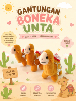 Gantungan Boneka Unta/Gantungan Unta Kecil/Oleh-oleh Haji&umroh/Souvenir/Boneka Lucu