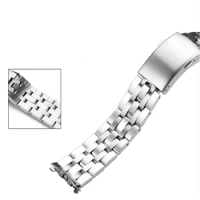 Stainless steel strap men's watch accessories19mm20mm for Tissot T17 T41 T461 PRC200T055T067 sports waterproof steel belt female