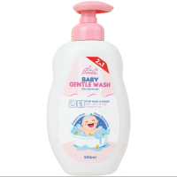 Sữa tắm gội em bé Gentle Wash 500ml La Beauty an toàn cho làn da, hỗ trợ làm sạch và dưỡng ẩm