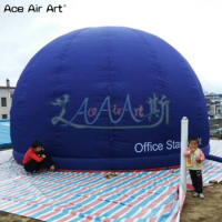 Customized Inflatable Planetarium Dome Igloo Tent with Zipper Door and Single Ring