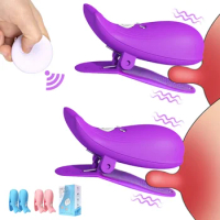 Female Breast Clamps Vibrator Toys For Women Nipples Massage G spot Stimulator Nipple Sticker Vibrators Sex Toys Adult Supples