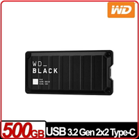 WD 威騰BLACK黑標 P40 Game Drive 500GB 電競外接式固態硬碟 USB 3.2 Gen 2x2 Type-C