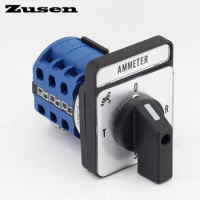 Zusen Ammeter Cam Switch LH3/3 3P 12 Terminals 20A Selector Switch