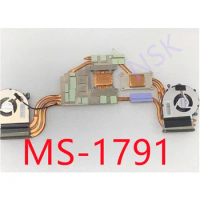 Original MS-1791 FOR MSI GTX1070 GE72 2QF2QE GPGL72 Laptop CPU GPU Cooling Heatsink Fan 100% Test Ok