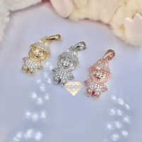 [LABUBU FALL IN WILD] Mặt Dây Chuyền Bạc Labubu Thiết Kế Cao Cấp (Đã xi kim)