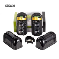 Waterproof Dual Beam IR Detector - 150m Long Range Outdoor Infrared Barrier for Perimeter Security &