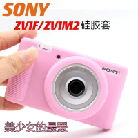 Sarung Silikon Kamera, Serasi dengan Sony ZV1F, Sarung Pelindung Kamera ZV-1F ZV1II ZV1M2, Beg Kamer