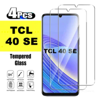 2/4Pcs HD Tempered Glass For TCL 40SE X XL XE R 403 405 406 408 40X 40XL 40XE 40SE Screen Protector Glass Film