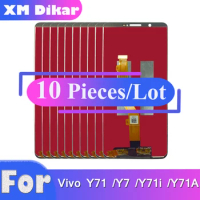 10 Pieces New LCD For Vivo Y71 Y7 Y71i Y71A LCD Display For V1731B 1724 1801 Display Screen Touch Digitizer Assembly Replacement