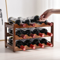 紅酒擺件酒實木用型紅酒櫃展示紅酒格