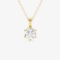 【鉅曜】GIA 1克拉 最白D色 經典鑽石項鍊 三色任選(培育鑽石 18K)