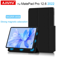 AJIUYU Smart Case For Huawei MatePad Pro 12.6 inch New 2022 WGRR-W09 Tablet Stand Cover Shell Protective Strong Magnetic Case