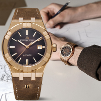 Maurice Lacroix 艾美錶 AIKON 青銅 限量200米機械錶 520送禮推薦-咖啡/42mm AI6008-BRZ01-730-3