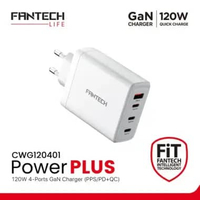 Charger Fantech Charger GAN CWG120401 Charger POWERPLUS GAN 120W PD Fast Charging & Desain Compact P