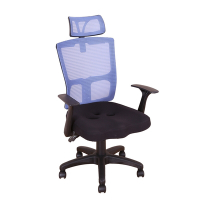 DFhouse 艾曼紐3D電腦辦公椅-藍色