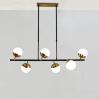 postmodern minimalist living room dining room lamp creative glass ball magic bean cafe bar chandelier