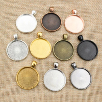 20mm 25mm 30mm Inner Size 10 Colors Plated Classic pattern series Fit 20/25/30mm Glass Cabochon Base Setting Tray