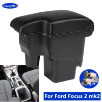 For Ford Focus 2 armrest box For Ford Focus 2 mk2 Car Armrest Centre Storage box Interior Retrofit USB Charging Car accessories