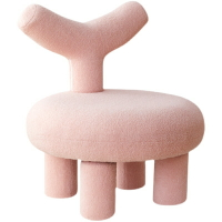 網紅兒童羊羔絨單人沙發椅小型小戶型簡約現代單椅臥室懶人客廳凳 全館免運