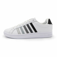 【全館滿額折】 K-swiss COURT TIEBREAK 黑白色 皮革 休閒鞋 男款 B3806【新竹皇家07011-938】