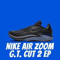 NIKE 耐吉 NIKE AIR ZOOM G.T. CUT 2 EP 黑藍 籃球鞋 實戰鞋 男鞋 DJ6013-002(GT)
